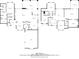 Detailed floor plan showcasing the layout, dimensions, and features of the home, including a garage, kitchen and living spaces at 6542 Eagle Ridge Way, Lakeland, FL 33813