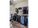 Walk-in closet with built-in wire shelving and lots of room for storage at 6542 Eagle Ridge Way, Lakeland, FL 33813