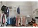 Spacious walk-in closet with wire shelving and ample storage space for clothes and accessories at 6542 Eagle Ridge Way, Lakeland, FL 33813