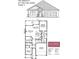 Detailed home floor plan showing layout of living spaces, bedrooms, and garage at 7919 Lake James Blvd, Lakeland, FL 33810