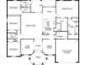 Floor plan showing layout of rooms including gourmet kitchen, Primary suite and bedrooms at 1146 Enclave Ct., Auburndale, FL 33823