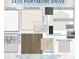 Image depicting material selections for cabinets, countertops, flooring, tile and paint at 1420 Portmore Dr, Mulberry, FL 33860