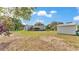 Expansive backyard showcasing the home, storage shed, patio with beautiful landscaping, and room to add a pool at 1423 Ridgegreen N Loop, Lakeland, FL 33809