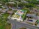 Aerial shot of the property showcasing the well-maintained exterior and surrounding neighborhood streets at 1648 Skinner St, Lakeland, FL 33801