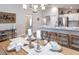 Open-concept dining room next to the kitchen, perfect for entertaining with ample seating at 1906 Daystar Dr, Haines City, FL 33844