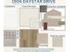 A curated selection of interior and exterior materials chosen for this new construction home at 1906 Daystar Dr, Haines City, FL 33844