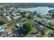 Scenic aerial view of the community with lake, pond, and mature trees at 2025 Sylvester Rd # P4, Lakeland, FL 33803