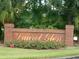 A beautiful brick sign that reads 