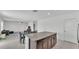 The island in this kitchen provides extra storage and surface area at 2546 Red Egret Dr, Bartow, FL 33830