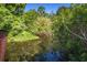 Lush greenery surrounds a tranquil pond, creating a serene and private natural setting at 2757 Pine Acres Dr, Lake Wales, FL 33898