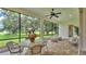 Relaxing screened-in patio offering scenic views and comfortable seating at 3176 Pearly Dr, Lakeland, FL 33812