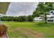 Expansive green back yard with lush landscaping and mature shade trees offering scenic views at 3618 Highland Fairways Blvd, Lakeland, FL 33810