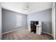Bedroom with carpet, ceiling fan, and a desk for gaming and studying at 3883 Sandhill Crane Dr, Lakeland, FL 33811