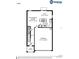 First floor plan featuring a gathering room, cafe, kitchen, powder room, and garage layout at 4482 Rapallo Ave, Winter Haven, FL 33884