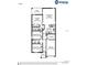 Detailed floor plan showcasing the layout of the home, including bedrooms, bathrooms, kitchen, and gathering room at 4486 Rapallo Ave, Winter Haven, FL 33884