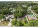 Aerial shot of a residential area with mature trees and neighborhood streets at 509 Rob Roy St, Lakeland, FL 33813
