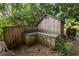 Exterior view of a backyard shed with an outdoor counter and storage at 509 Rob Roy St, Lakeland, FL 33813