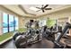 Spacious gym with modern equipment and a window view at 6065 Magpie Dr, Lakeland, FL 33809