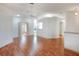 Large open living area with laminate flooring at 6065 Magpie Dr, Lakeland, FL 33809