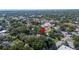 Aerial view of the neighborhood showing mature trees at 645 E Church St, Bartow, FL 33830
