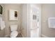 Cozy bathroom with toilet and towel racks at 645 E Church St, Bartow, FL 33830