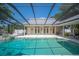 A beautiful backyard pool with jacuzzi at 645 E Church St, Bartow, FL 33830