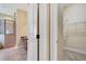 Primary bathroom that features a large shower, vanity, and walk-in closet at 6527 Eagle Ridge Way, Lakeland, FL 33813