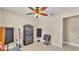 Bedroom with a ceiling fan, tile floor, and room for all of your music equipment at 808 Austin Cir, Bartow, FL 33830