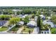 An aerial perspective of the home highlighting its position within a lush neighborhood at 1013 Pennsylvania Ave, Lakeland, FL 33803
