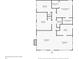 Detailed floor plan of the home showcasing the primary bedroom, kitchen, living spaces and bedrooms layout at 1013 Pennsylvania Ave, Lakeland, FL 33803