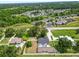 Desirable aerial view of private homes featuring swimming pools and spacious lots within a lush, gated community at 1130 Ewell Rd, Lakeland, FL 33811