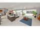 Spacious living room offering an outdoor view and an outdoor kitchen next to a pool at 1130 Ewell Rd, Lakeland, FL 33811