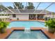 Sparkling pool and spa area surrounded by a screened enclosure for year-round enjoyment at 1130 Ewell Rd, Lakeland, FL 33811