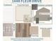 A visual display of designer-selected home finishes including wall tile, cabinetry, flooring and paint samples at 1448 Fleur Dr, Davenport, FL 33837