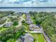 Gorgeous aerial view of waterfront homes with backyard pools, docks, and meticulously kept lawns and landscaping at 148 Melissa Trl, Auburndale, FL 33823