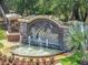 Hallam Preserve community entrance sign featuring a stone base and a decorative water feature at 1547 Cordgrass Way, Lakeland, FL 33813