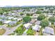Aerial view showcases a well-established neighborhood, featuring diverse home styles and mature trees at 1602 Tally Ho Dr, Lakeland, FL 33810