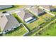 Aerial view of the home featuring a screened in porch and large backyard at 2966 Flying Blackbird Rd, Bartow, FL 33830