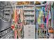 Organized walk-in closet with custom shelving, drawers, and hanging space at 3270 Green Heron Dr, Polk City, FL 33868