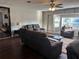 Inviting living room featuring ample seating, natural light, and stylish decor at 3646 Sherertz Road, Lakeland, FL 33810