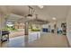 Spacious three car garage with epoxy flooring and plenty of storage space at 3934 Aquilla Dr, Lakeland, FL 33810