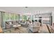 Bright, airy living room and kitchen combo features modern gray color palette and natural light at 3934 Aquilla Dr, Lakeland, FL 33810