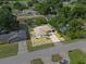 Aerial view of the charming single-story home and spacious yard in a peaceful neighborhood at 4219 Sunny Land Dr, Lakeland, FL 33813