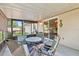 Inviting outdoor patio with screened enclosure and view of the backyard, perfect for relaxing or entertaining at 4219 Sunny Land Dr, Lakeland, FL 33813