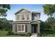 Charming two-story home featuring vertical siding, large windows and a welcoming front porch at 485 Silverbell Trl, St Cloud, FL 34771