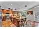 Spacious kitchen with granite countertops, stainless steel appliances, and a central island at 5108 Waterwood Dr, Bartow, FL 33830