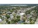 Aerial view displaying the density of homes, tree coverage, and streets of a neighborhood at 731 S Missouri Ave, Lakeland, FL 33815