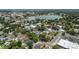 Aerial view of a neighborhood showcasing proximity to local businesses and Lake Mirror at 731 S Missouri Ave, Lakeland, FL 33815