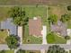Aerial view of the home showcases its large backyard and well-maintained landscaping at 7932 Ridge Pointe W Dr, Lakeland, FL 33810