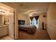 Comfortable main bedroom with private bathroom and slider to the outdoors at 1410 Bramblewood Dr, Lakeland, FL 33811